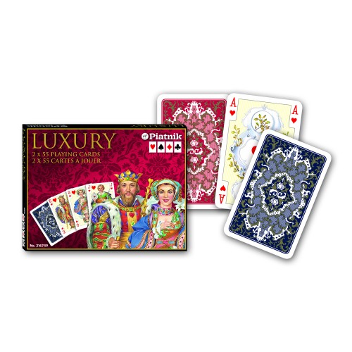 Carti de joc Luxury, Piatnik (Austria),  2 pachete in cutie de lux